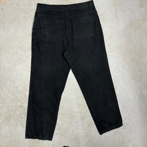 Ermenegildo Zegna Sport Cotton Jeans Mens Chinos Made in Italy Black 32x30 - Picture 6 of 7